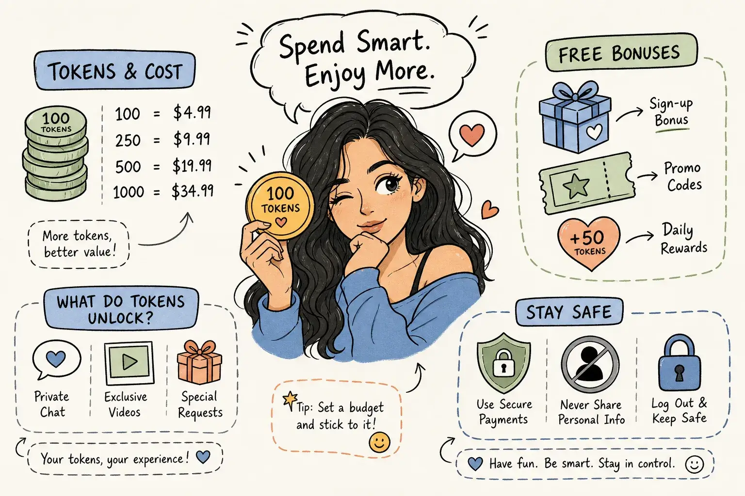 Adult Cam Tokens: Costs, Free Bonuses, and How to Stay Safe