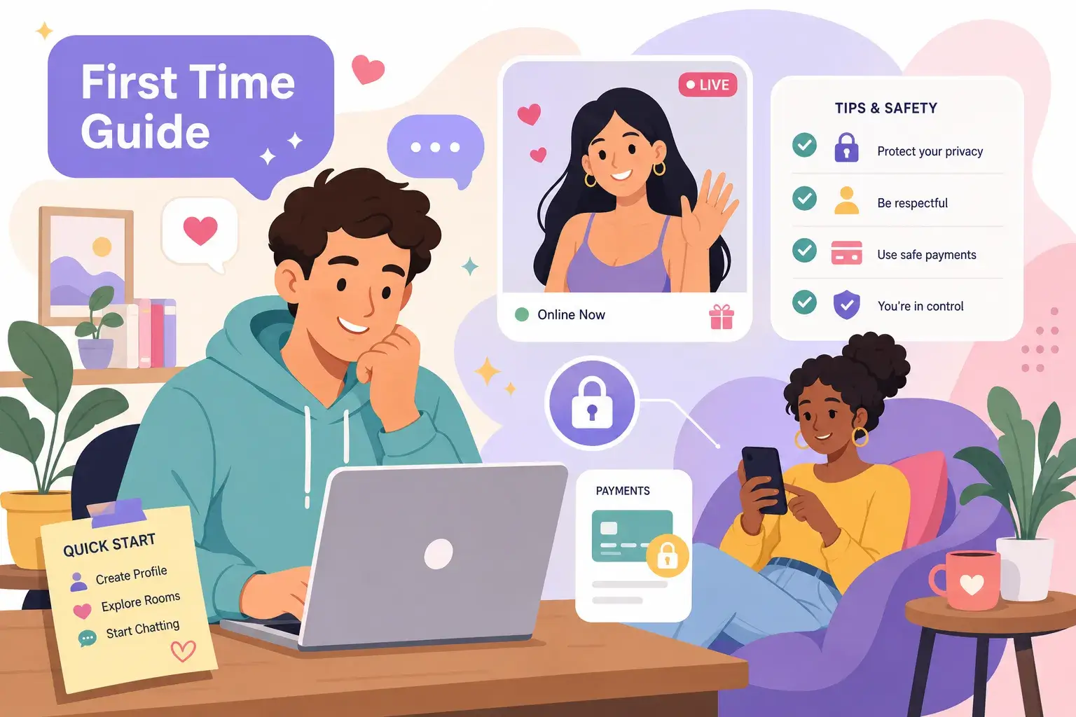 How to Use a Live Sex Cam Site for the First Time